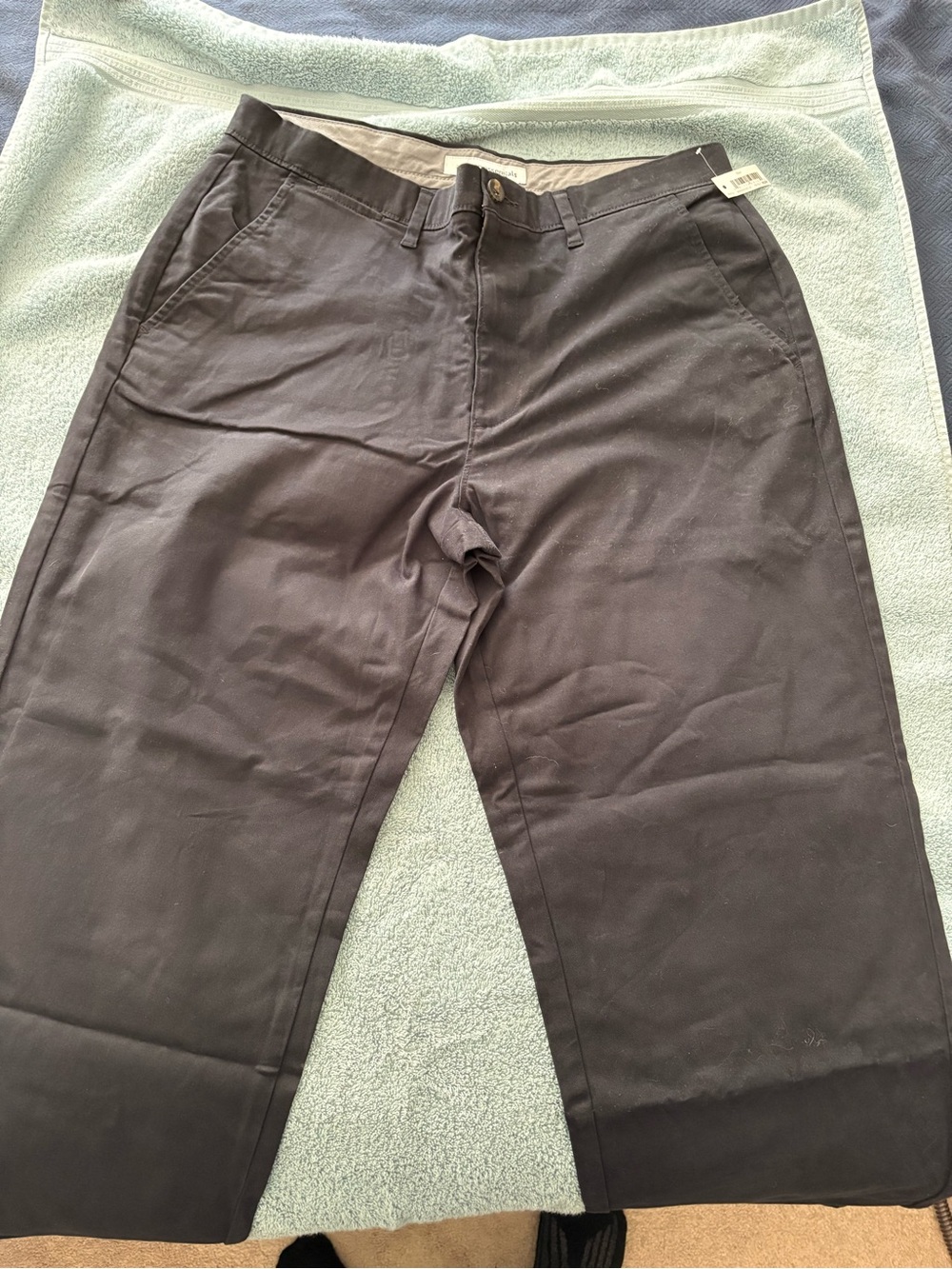 Men’s Black Chino Pants Classic Fit 36x33